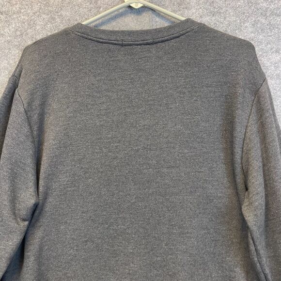 FOREVER 21 Graphic Bear Crewneck Sweatshirt Large Gray Hip Hop Dollar Chain - Picture 11 of 14